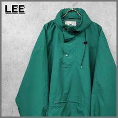 古着 リー Lee プルオーバー ナイロンジャケット グリーン 2XL 90s