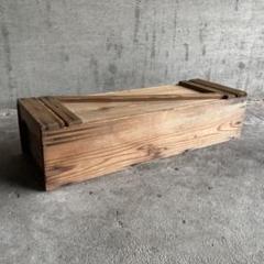 道具箱 大工箱 木箱 ケース BOX 置物台 棚 収納 蓋付 大型 木製 レトロのサムネイル