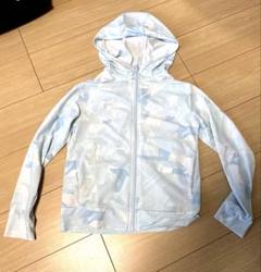 UNIQLO AIRism フード付きパーカー 140cm 水色