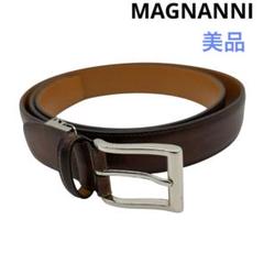 〈美品〉MAGNANNI マグナーニ レザーベルト ワイン系 美品〉MAGNANNI マグナーニ レザーベルト ワイン系 - メルカリ