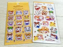 ダイソー セリア ハム太郎 ぷっくりシール 2点