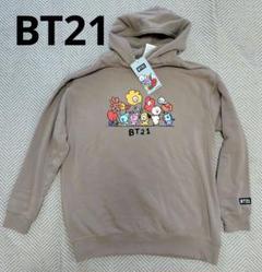 BT21 公式 パーカー 最終値下げ 新品BTS(防弾少年団) BT21 フード付きセーター グッズ 秋冬