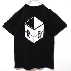 【REBTRAIT】半袖　Tシャツ　黒　ブラック　メンズ　古着　ビッグプリント