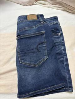 AMERICAN EAGLE デニムスカートダークブルー
