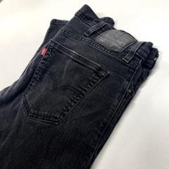 【美品】Levi's559 W38L30 ストレート ブラックデニム Lのサムネイル