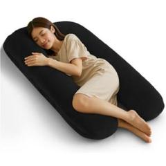抱き枕 U型 全身サポート 約140×70×20cm 本体145cm