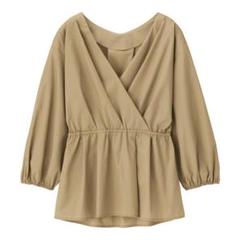 新品タグ付き☆GU カシュクールブラウス 七分袖