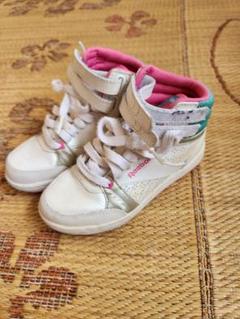 Reebok ハイカットスニーカー ホワイト　ピンク　17cm　Danceダンス