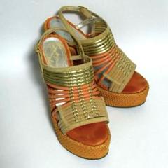 【美品】グレースコンチネンタル　ウェッジサンダル レザーウェッジサンダル / GRACE CONTINENTAL | GRACE