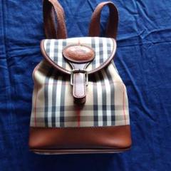 BURBERRY　ノバ チェック　シャドーホース　ミニリュック　イングランド製 BURBERRY ノバ チェック シャドーホース ミニリュック