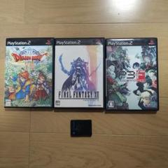 PS2ソフト3本セット+メモリーカード