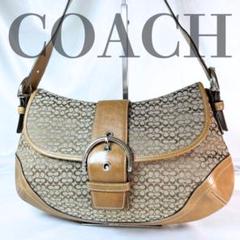 コーチ　soho ミニシグネチャー　アクセサリーポーチ　3628 ソーホー COACH コーチ ソーホー ワンショルダー ミニシグネチャー 黒