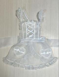新品 Angelic Pretty オーガンジーエプロン アンジェリックプリティ Original Logo Fairy Frill Apron by Angelic Pretty