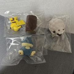 ポケモン みんなのカビゴン ガチャガチャ　ピカチュウ、ウールー、ゴンベ
