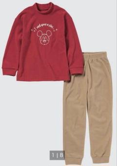 新品・未使用 ディズニー ミッキー UNIQLO フリースパジャマ