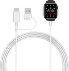 最新設計 2in1 i-pple Watch 充電ケーブル USB+Type-C