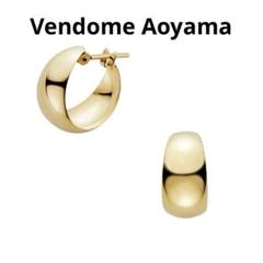 Vendome Aoyama ゴールドフープピアス AGVA1224_YG ピンクゴールド フープ ピアス（AGAA1584__PG）｜ピアス｜ヴァン