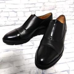 【新品未使用✨】インターショシュール 黒レザー フラットシューズ 24cm 楽天市場】ローファー（ブランドインターショシュール