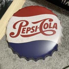 PEPSI-COLA ブリキ缶版 約30cm