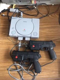 ブラウン管テレビ ガンコン1.2個ps1本体ガンバレットソフトTH-25EA