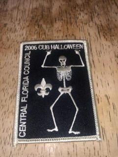 ビンテージ　スカル　髑髏　骸骨　ハロウィン　ワッペン　ボーイスカウト　ホラー ビンテージ スカル 髑髏 骸骨 ハロウィン ワッペン