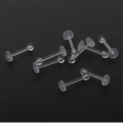 ピアス 透明ピアス アクリル ボディピアス 10個入り