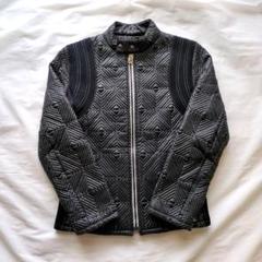ディーゼル シングルライダースジャケット ナイロン 刺繍 キルティング イタリア ディーゼル シングルライダースジャケット ナイロン 刺繍