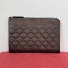 定価33.2万円 ベルルッティ オフザロード キルティングレザークラッチバッグ