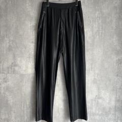ISSEY MIYAKE レザーパンツ　ブラック　羊革 80s】ISSEY MIYAKE MEN レザーパラシュートパンツ アーカイブ