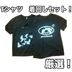 厳選　黒　Tシャツセット　Mサイズ　韓国ファッション　ストリート　韓国　着回し