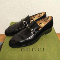 美品　GUCCI　ホースビット　メンズローファー　黒　8