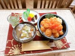 ミニチュアフード うにいくら丼 セット