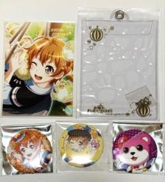 バンドリ ハロハピ 北沢はぐみ ブロマイド カバーセット 缶バッジ
