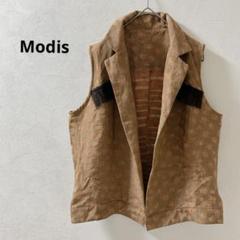 Modi’s 【新品】イタリア製　オレンジ　花柄　ノースリーブ　ベスト