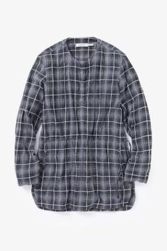 nonnative WORKER SHIRT 2 チェック 半袖 シャツ グレー GLOVE HOUSE シャツ 「a」ソフトネル オンブレチェックシャツ
