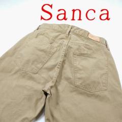 Sanca ダークグリーン チノパン TCチノサテンラインワーカーパンツ（チノパンツ）｜B.C STOCK