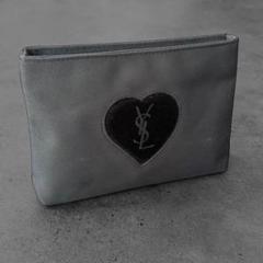 Yves Saint Laurent Heart YSL logo Pouch