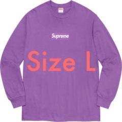 Lサイズ Supreme Box Logo L/S Tee Purple