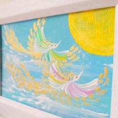 A【満月の春海☆鳳凰☆上昇】開運絵画縁起物結婚恋愛全体運 運気上昇のサムネイル