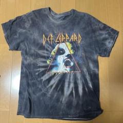 Z254【DEF LEPPARD】半袖Tシャツ【メンズS】タイダイ柄 タイダイ柄 Tシャツ メンズ カラフル タイダイ染 半袖