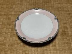 日本陶器曾社 ノリタケ 洋食器 花柄装飾のピンク台皿