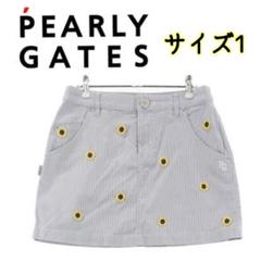 PEARLY GATES パーリーゲイツ ゴルフ 30周年 スカート ひまわり柄