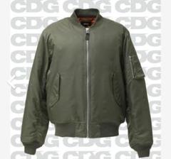 STUSSY CDG 40周年　MA-1ジャケット オリーブグリーン stussy×CDG 20AW40周年記念 MA-1 Jacketフライトジャケット
