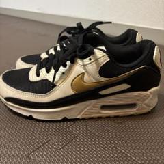 NIKE AIR MAX 90スニーカー ブラック　ゴールド　24.5cmのサムネイル