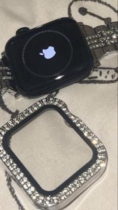 Apple Watch シルバーバンド ストーン付き
