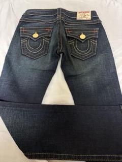 TRUE RELIGION ダークブルーストレートデニム True Religion ストレートデニム ダークブルー