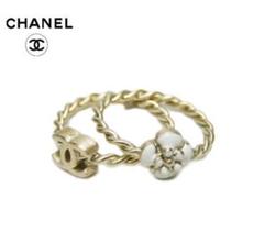 CHANEL シャネル 2014-2015年秋冬新作 カメリア2連リング