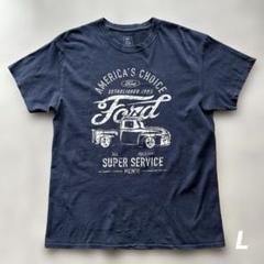 アメリカ古着Tシャツ 半袖 L ネイビー NAVY 紺色 外車 アメトラ USA