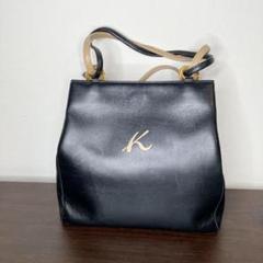 ●Kitamura キタムラ ハンドバッグ 黒 本革 ゴールド金具