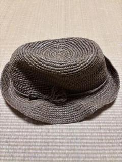 無印良品 たためる ラフィアハット ブラウン